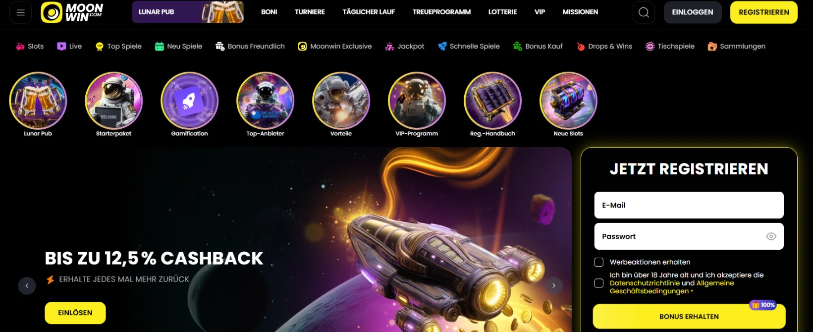 Moonwin Casino Screen